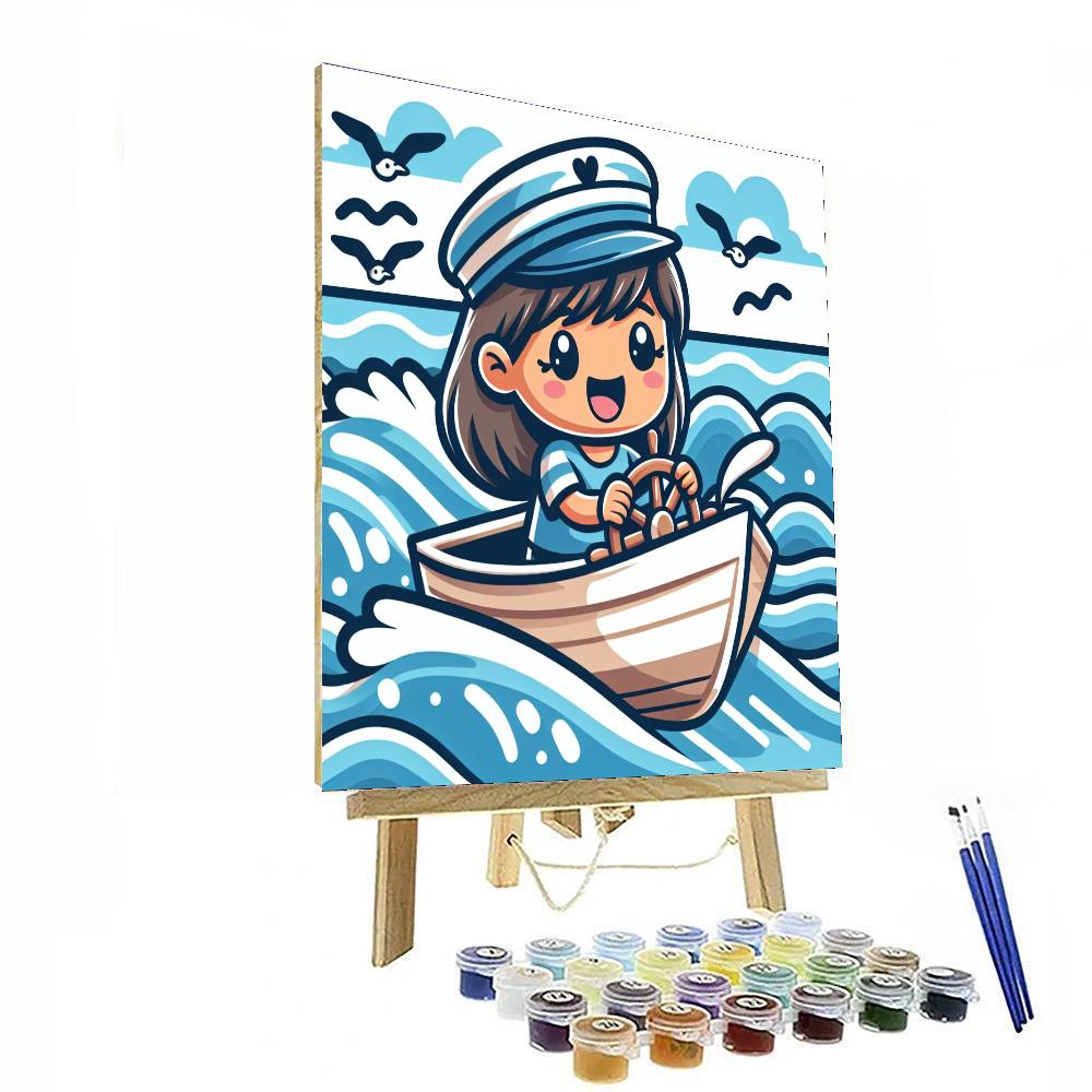 Brave Little Sailor Adventure Paint By Numbers Art