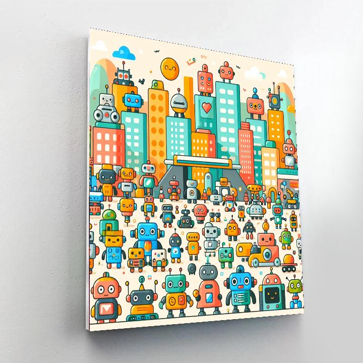 Magical Robot Adventures Numbered Painting Kits