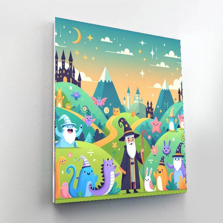 Whimsical Wizard's Journey Numbered Painting Kits