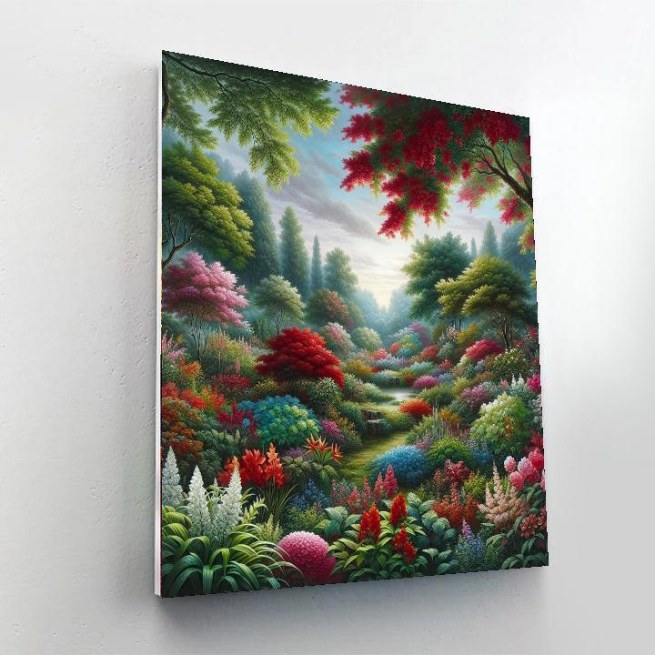 Lush Garden Sanctuary Paint By Color
