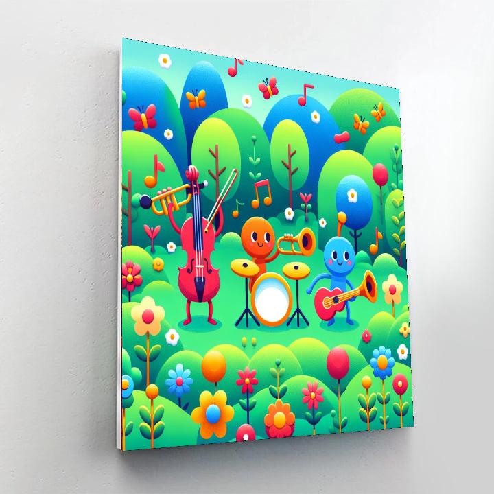 Musical Garden Symphony Painting By Numbers Kit