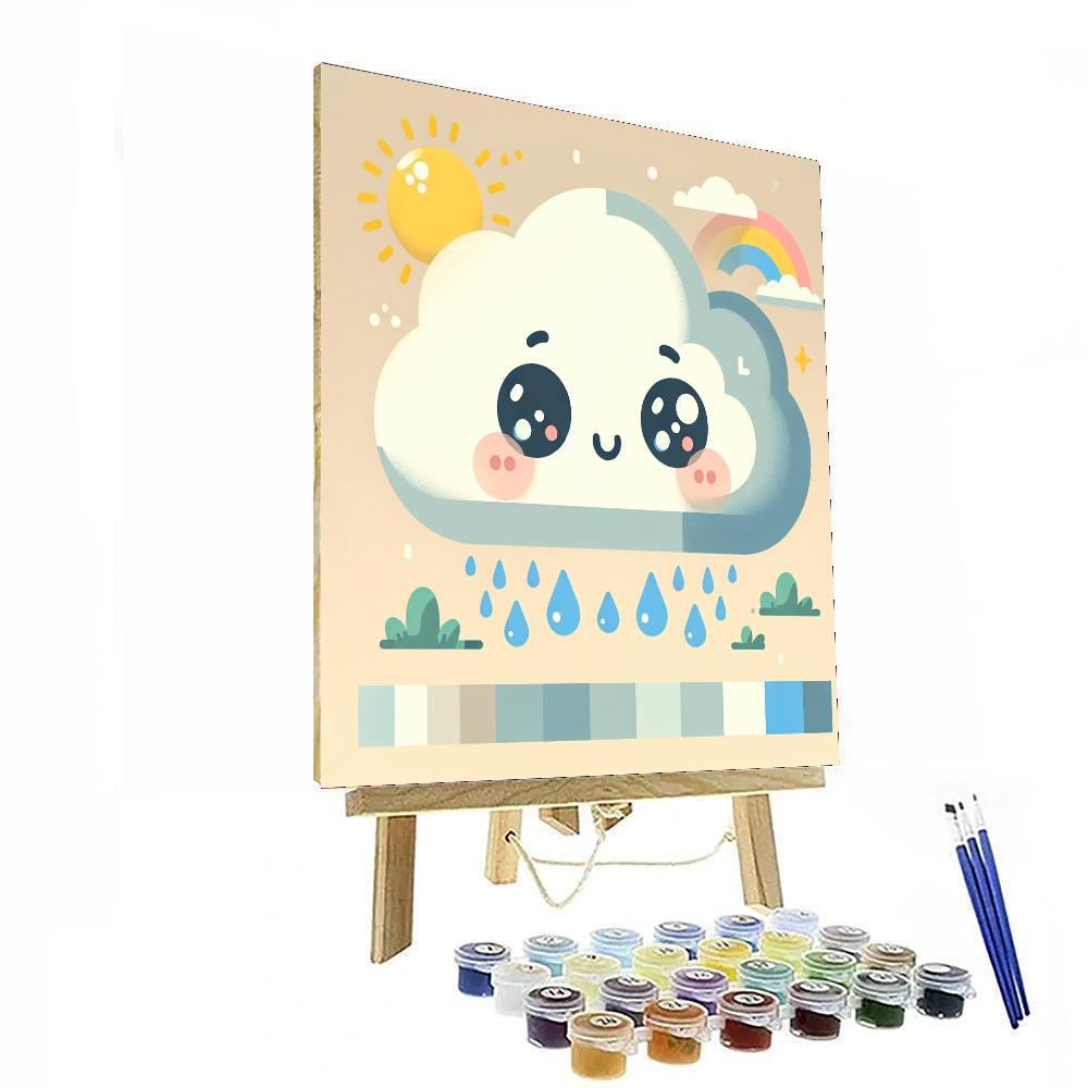 Giggly Cloud Paint By Number