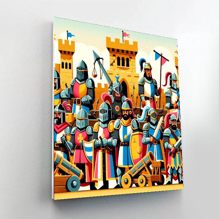 Heroic Castle Siege Paint By Number