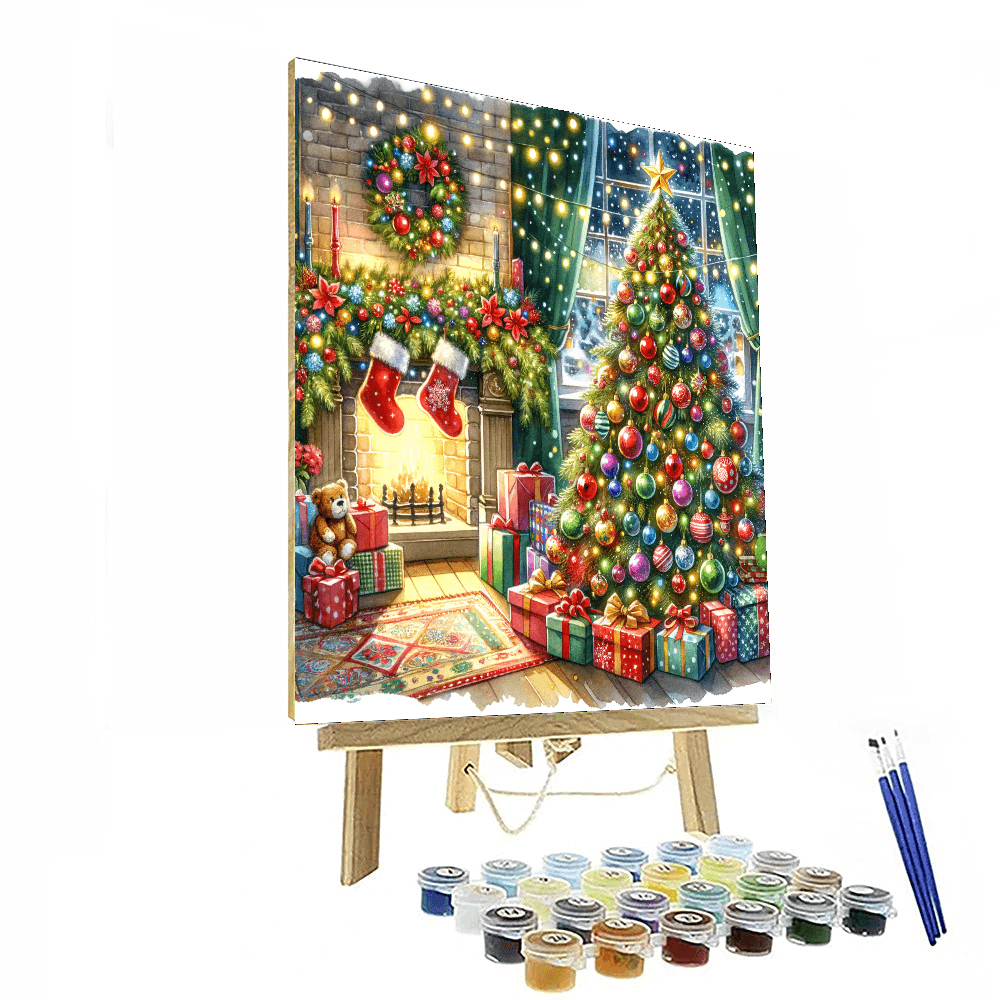 Merry Christmas Tree - DIY Painting By Numbers Kit