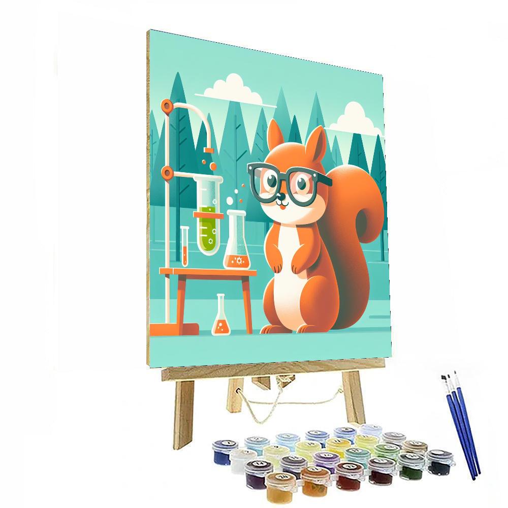Squirrel Scientist's Lab Painting Number Kit