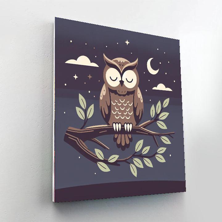 Mystic Owls Paint By Numbers Art