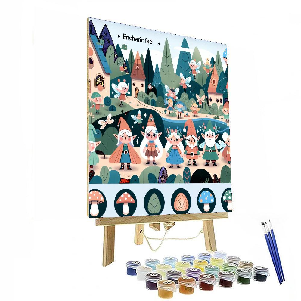 Enchanted Enclave Adventure Painting By Numbers Kit