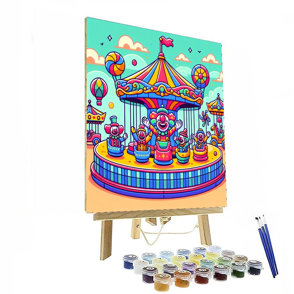 Funky Funfair Number Painting