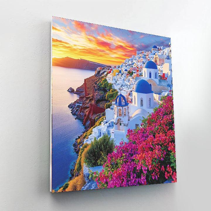Oia Village - Santorini Paint By Number