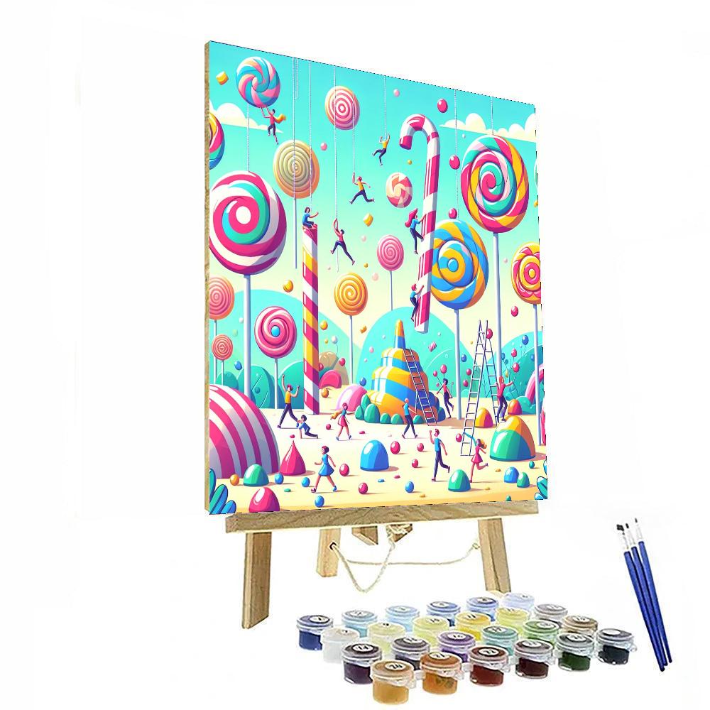 Charming Candy Wonderland Paint By Numbers