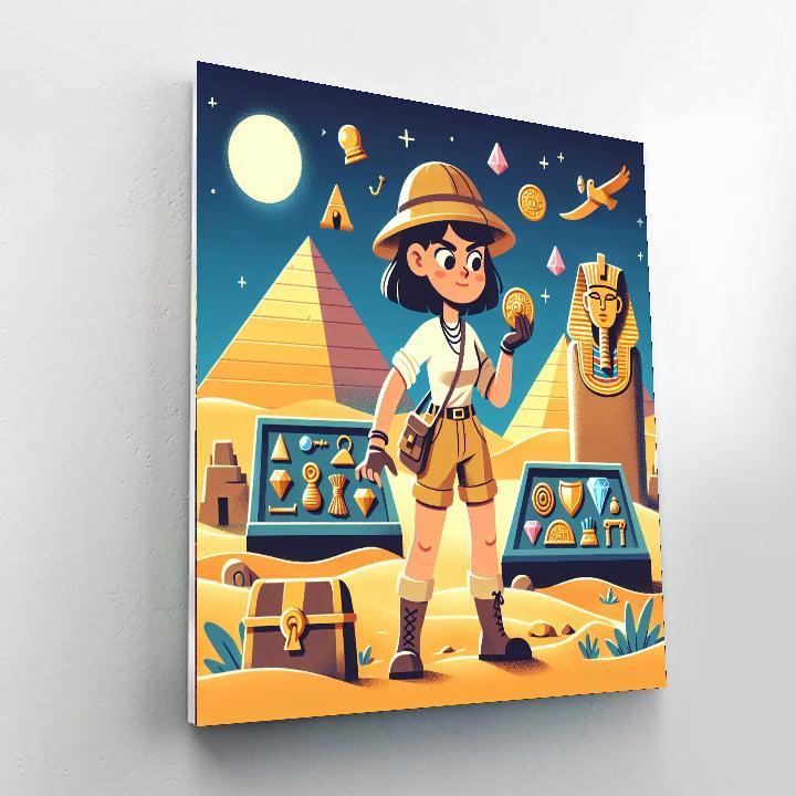 Mystery Of The Pharaoh's Tomb Painting Number Kit