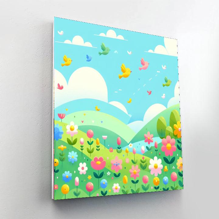 Springtime Spectacular Paint By Numbers Art