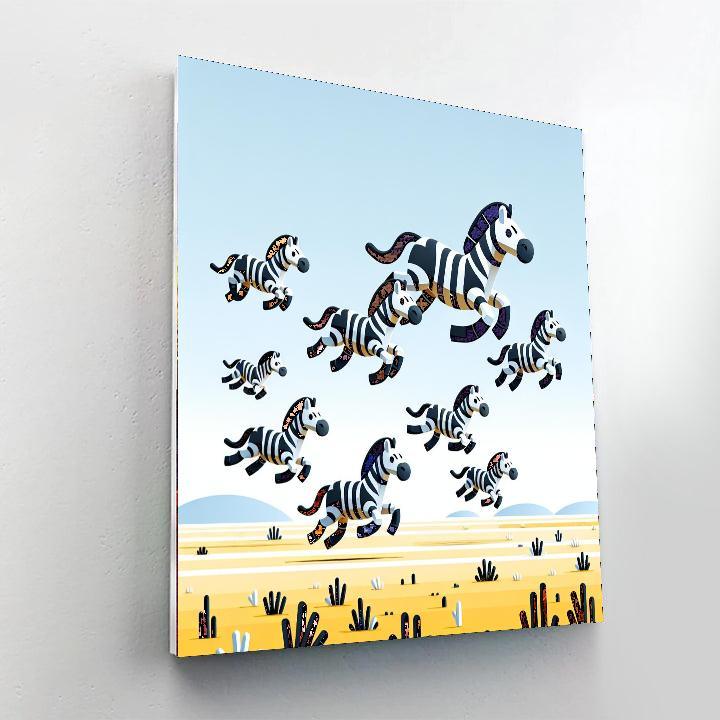 Zany Zebra Zeal Paint By Color