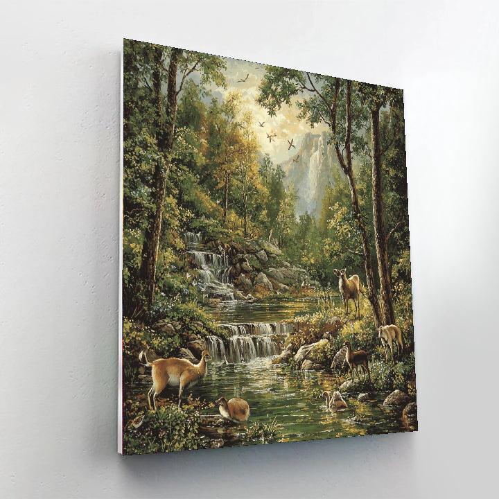 Sir Edwin Landseer Inspired Wildlife Sanctuary Symphony  Paint By Color