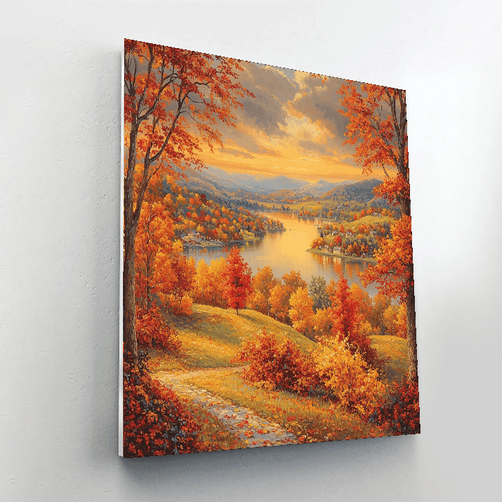 Kinkade Inspired Rustic Autumn  Paint By Number