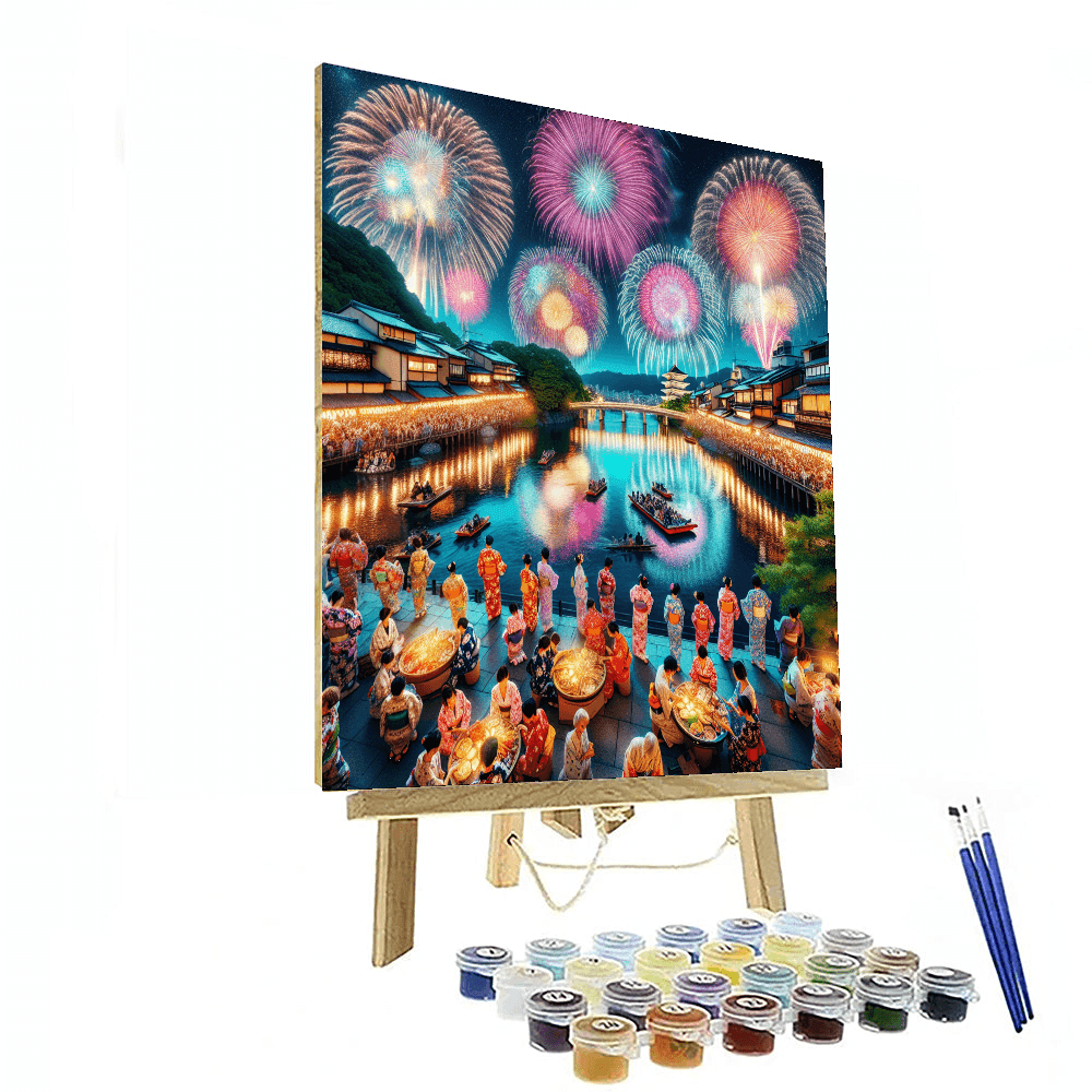 Kansai Electric Power Co., Ltd. Fireworks Festival Number Painting