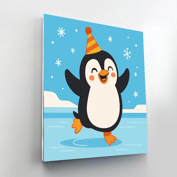Sassy Penguin DIY Paint By Numbers
