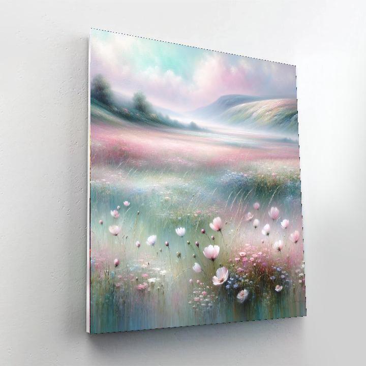 Dreamy Pastel Meadow Paint By Color