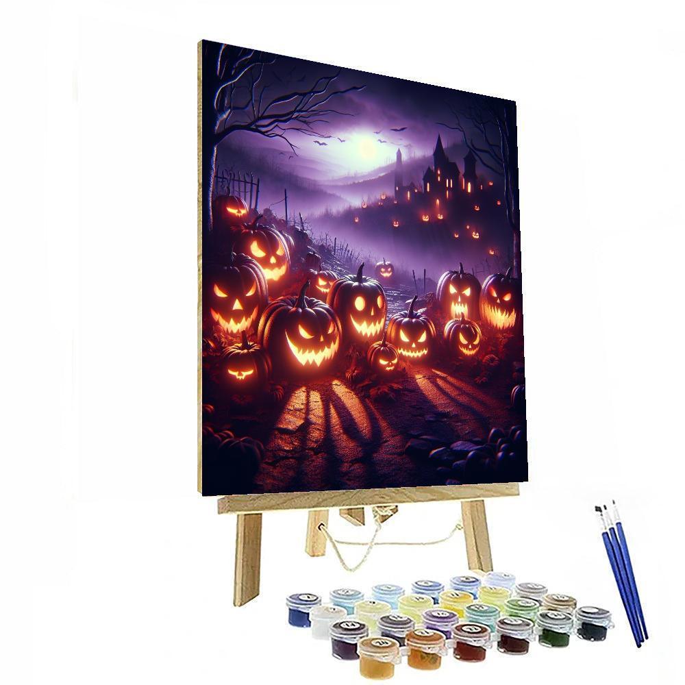 Eerie Halloween Night Paint By Number
