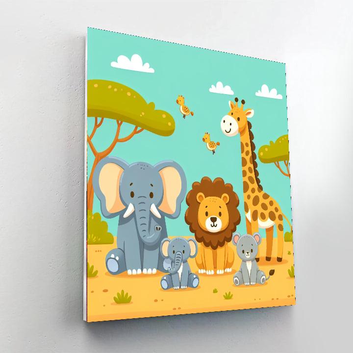 Safari Animals Adventure Number Painting