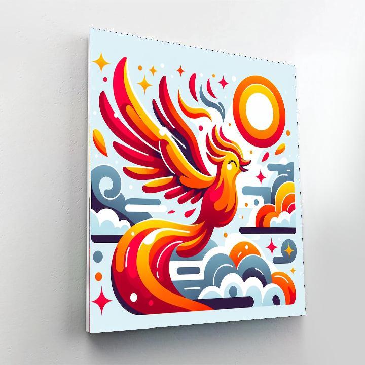 Funky Firebird Painting By Numbers Kit
