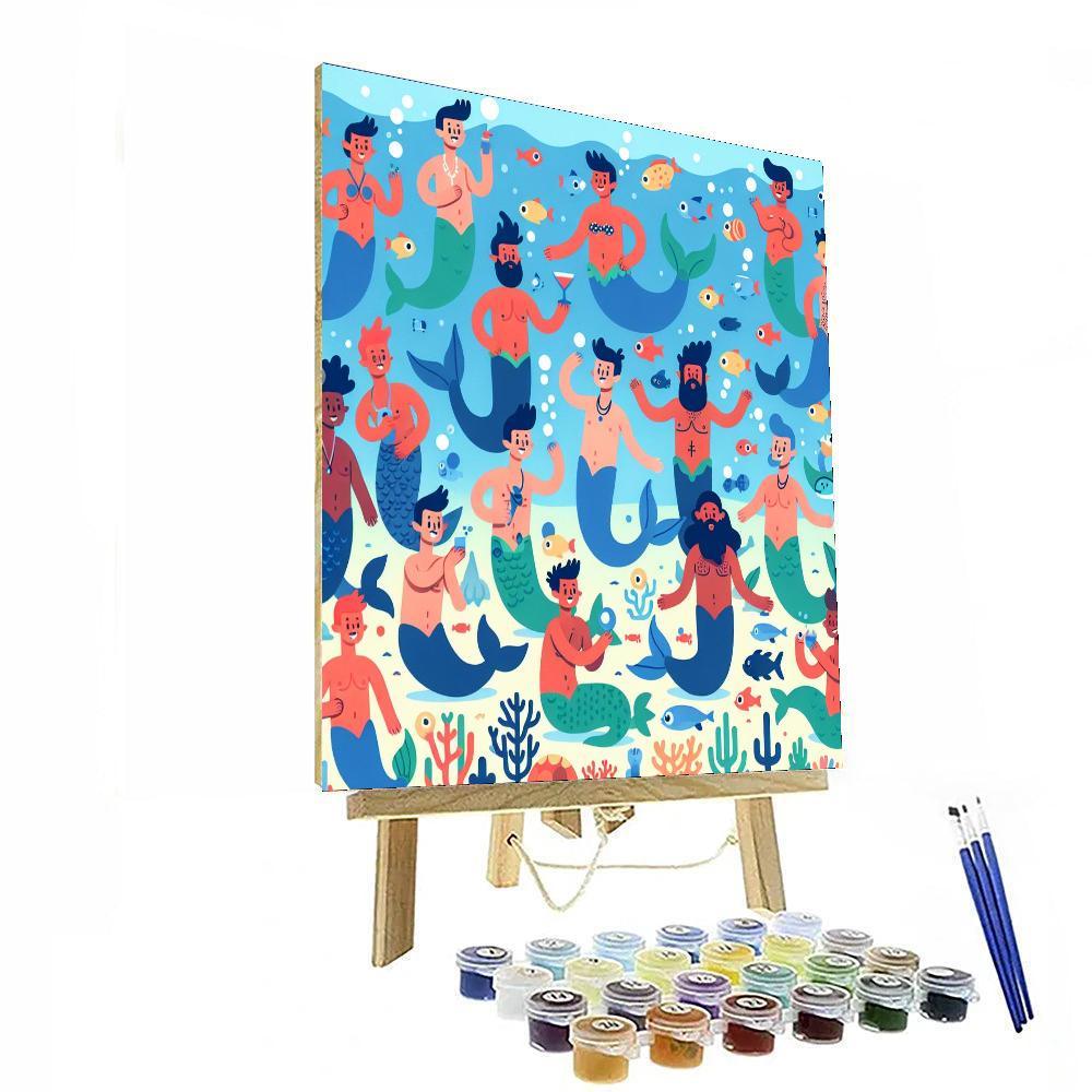 Merry Merman Mayhem Paint By Numbers Kits