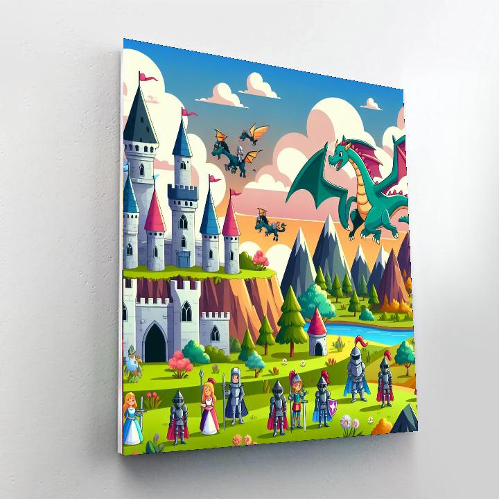 Fairytale Kingdom Adventures Painting Number Kit
