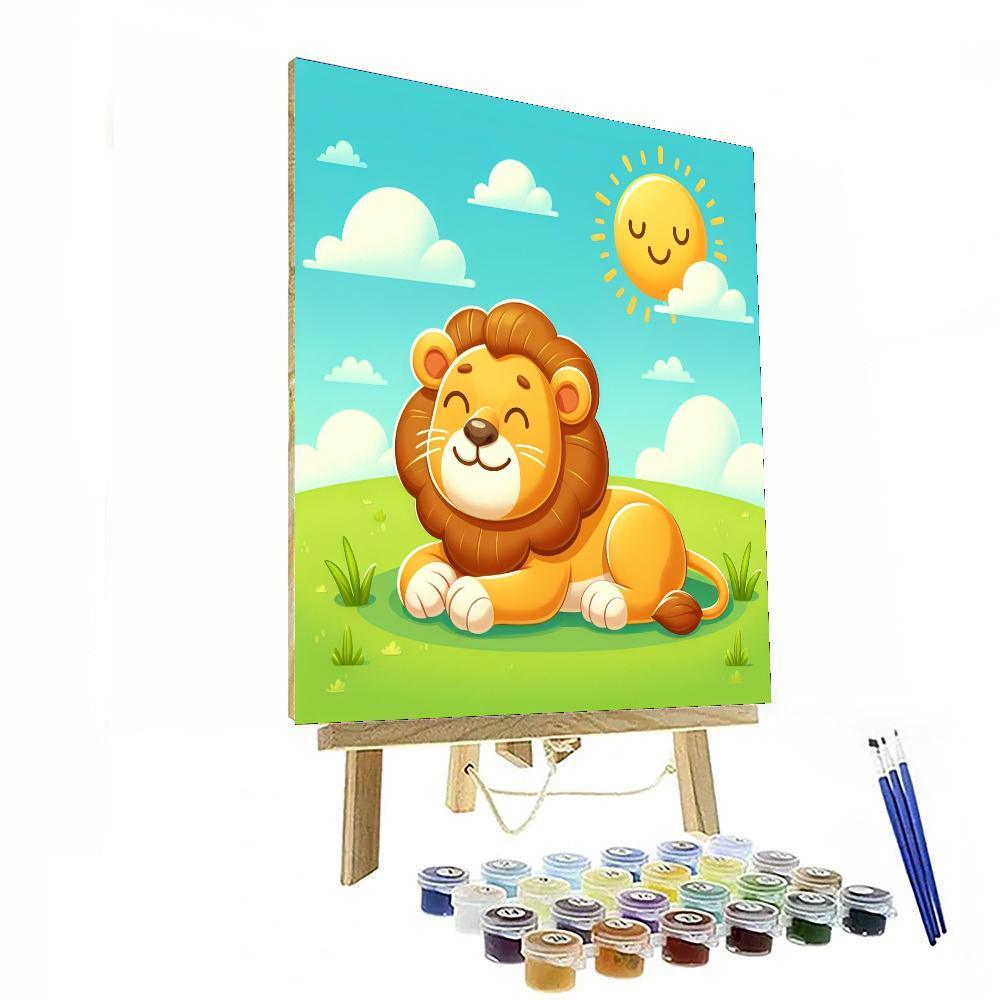 Sunny Day Lion Paint By Color