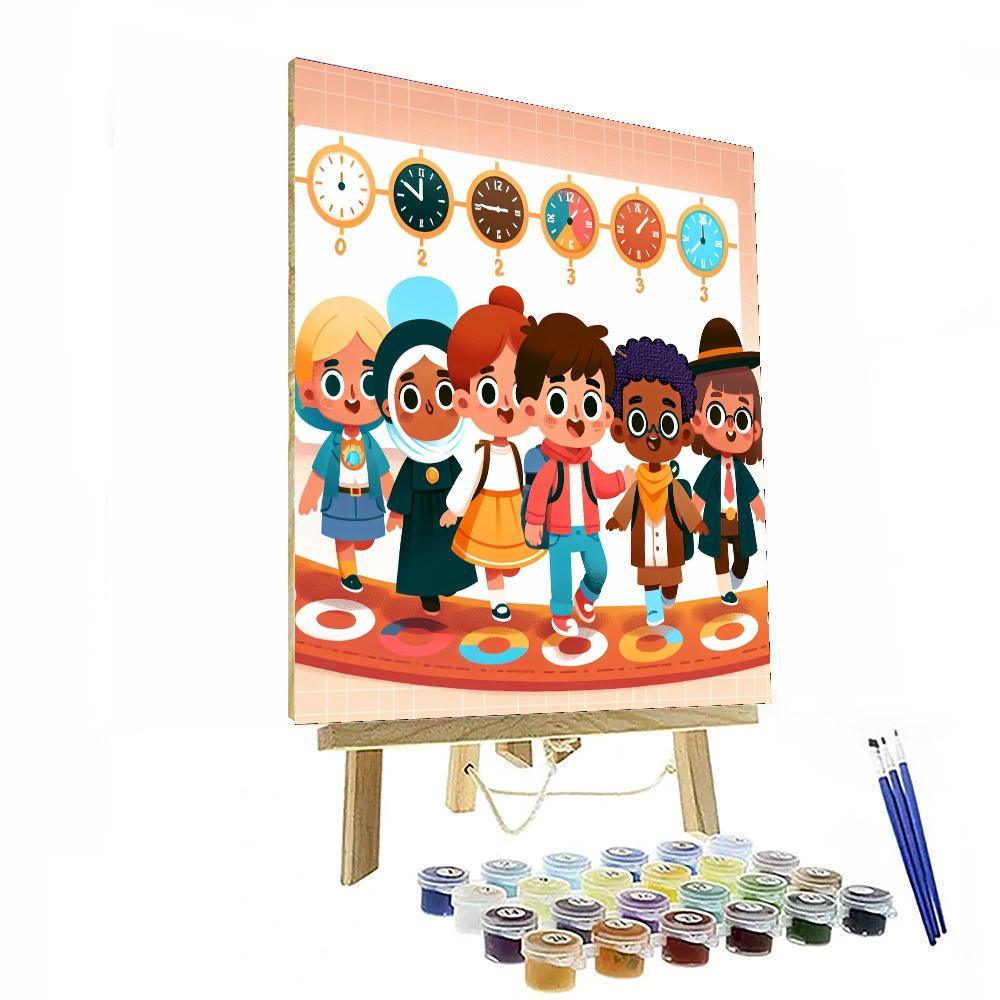 Time Travel Adventure Number Painting