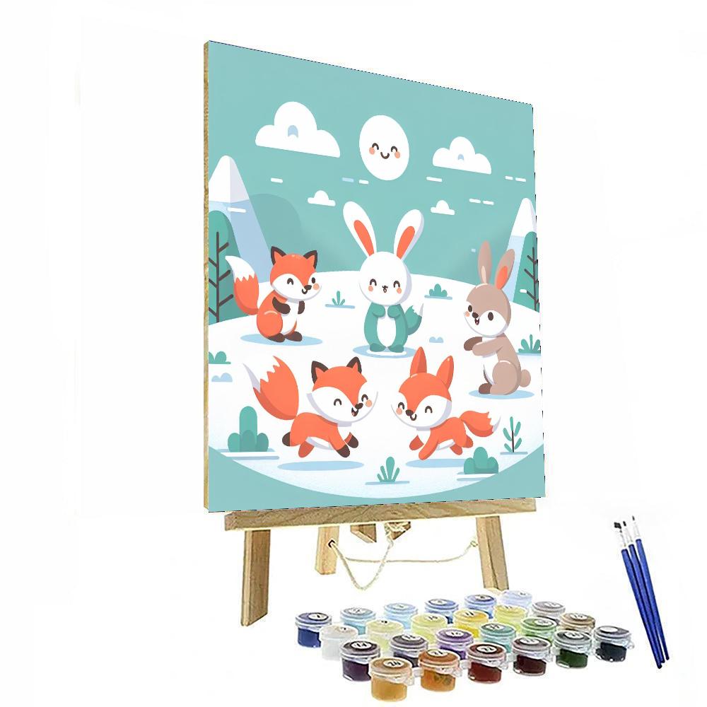 Frosty Forest Frolic Paint By Color