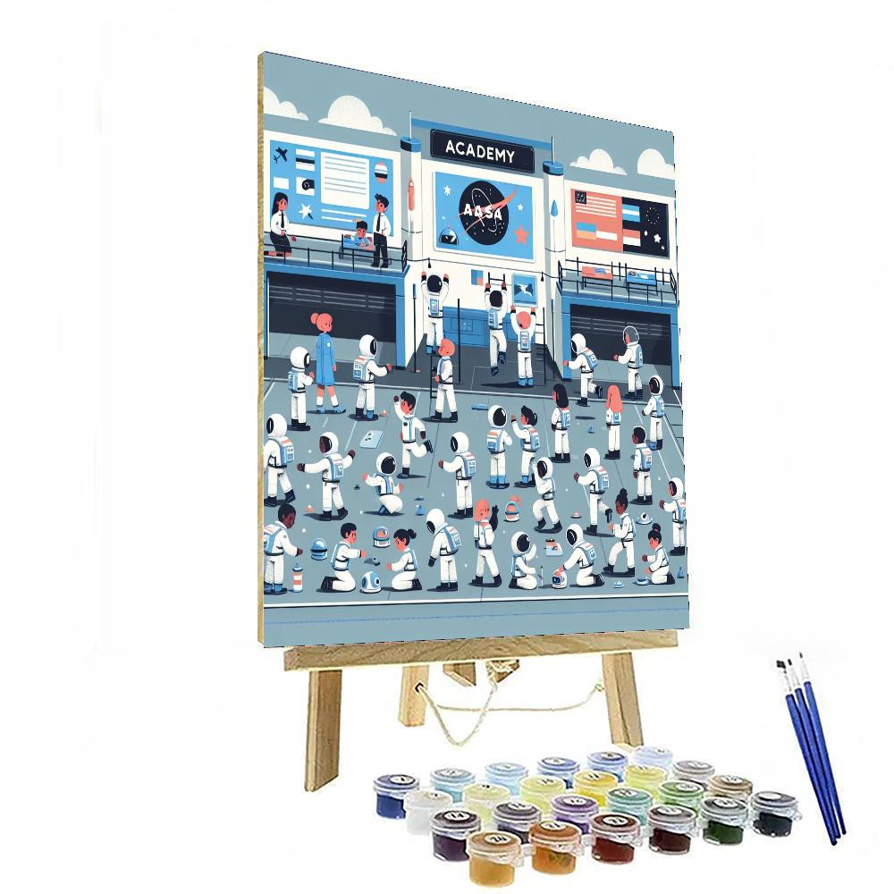 Little Astronauts Academy DIY Paint By Numbers