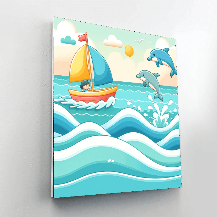 Ocean Adventure Voyage Paint By Numbers Art