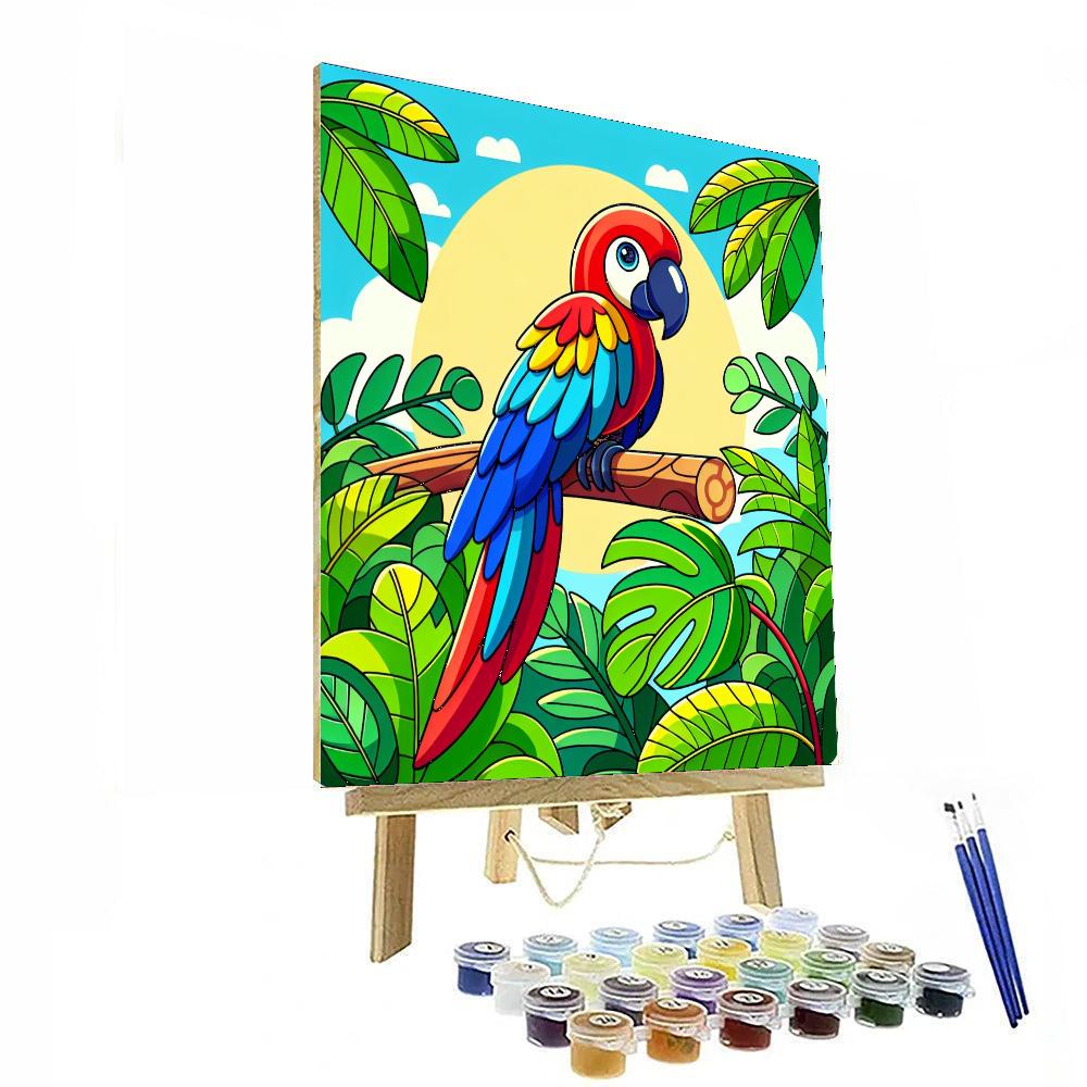 Majestic Macaw Paint By Numbers Art