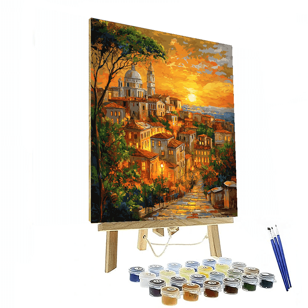 Leonardo Da Vinci Inspired Renaissance Citylights  Paint By Numbers Kits