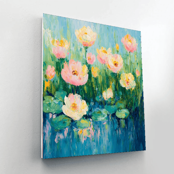 Claude Monet Inspired Whimsical Floral Symphony  Paint By Numbers Kits