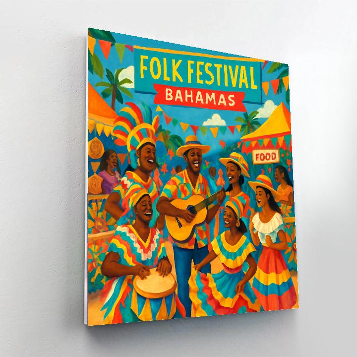 Folk Festival Of The Bahamas Paint By Number