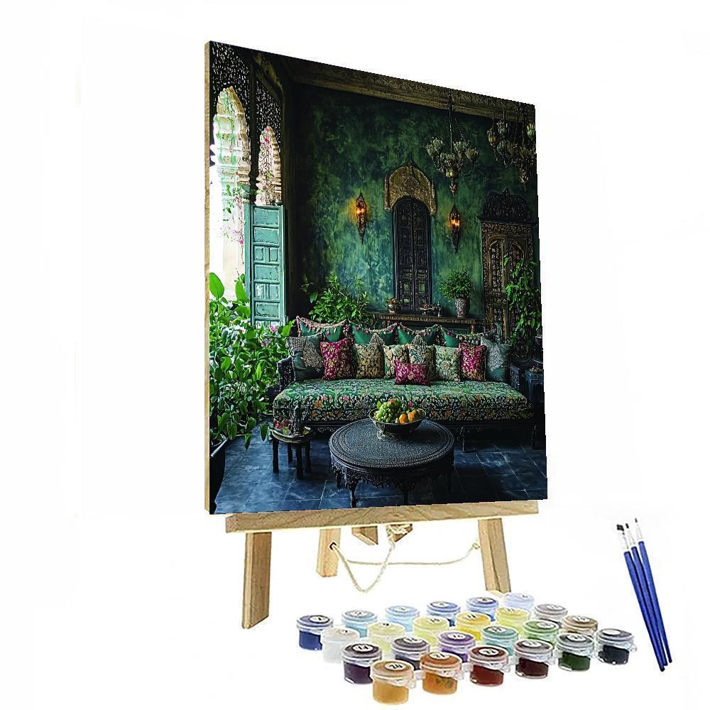 Nandalal Bose Inspired Mystical Gardens Of Monsoon  Paint By Number