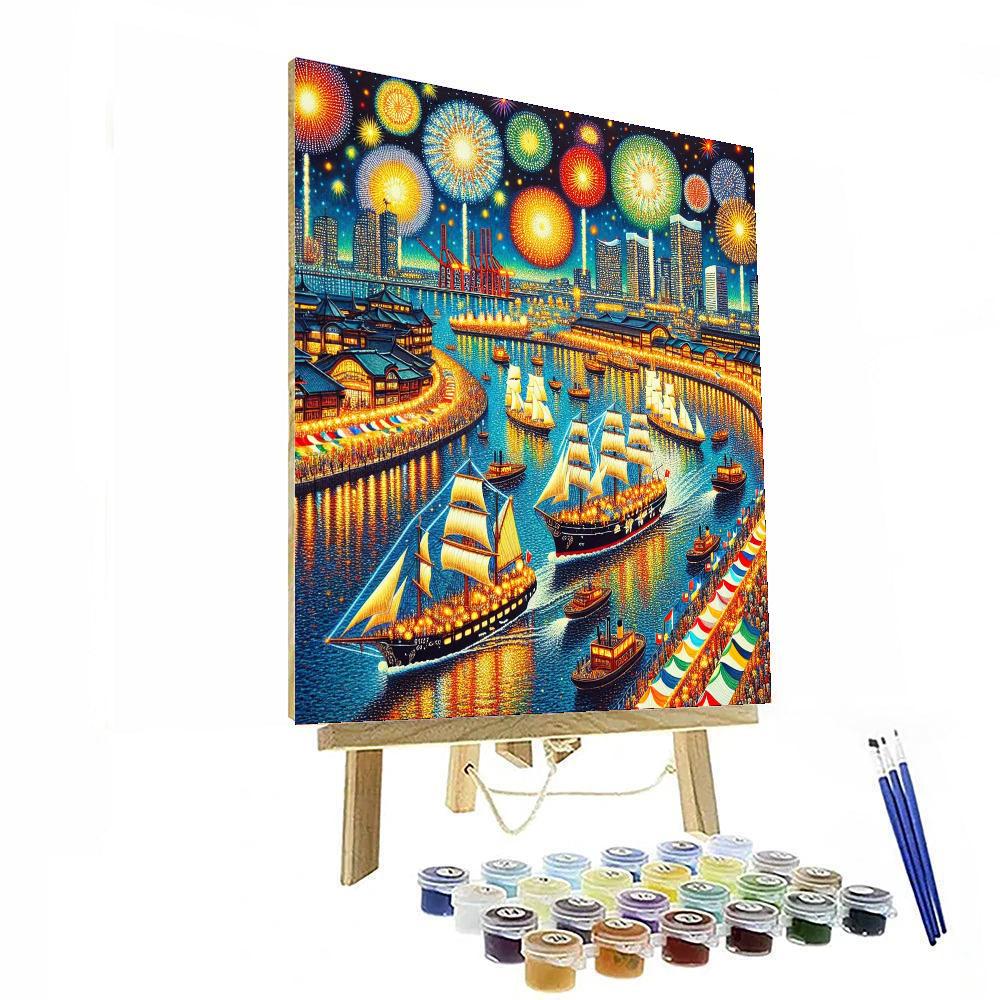 Yokohama Port Festival - Japan Paint By Numbers