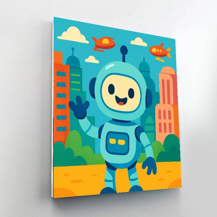 The Friendly Robot Paint By Numbers Kits