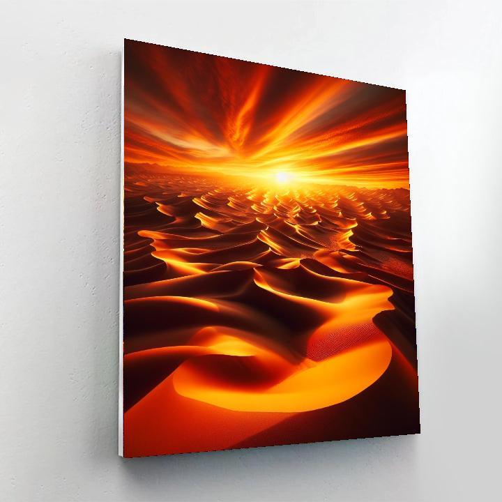Dramatic Desert Mirage Painting By Numbers Kit