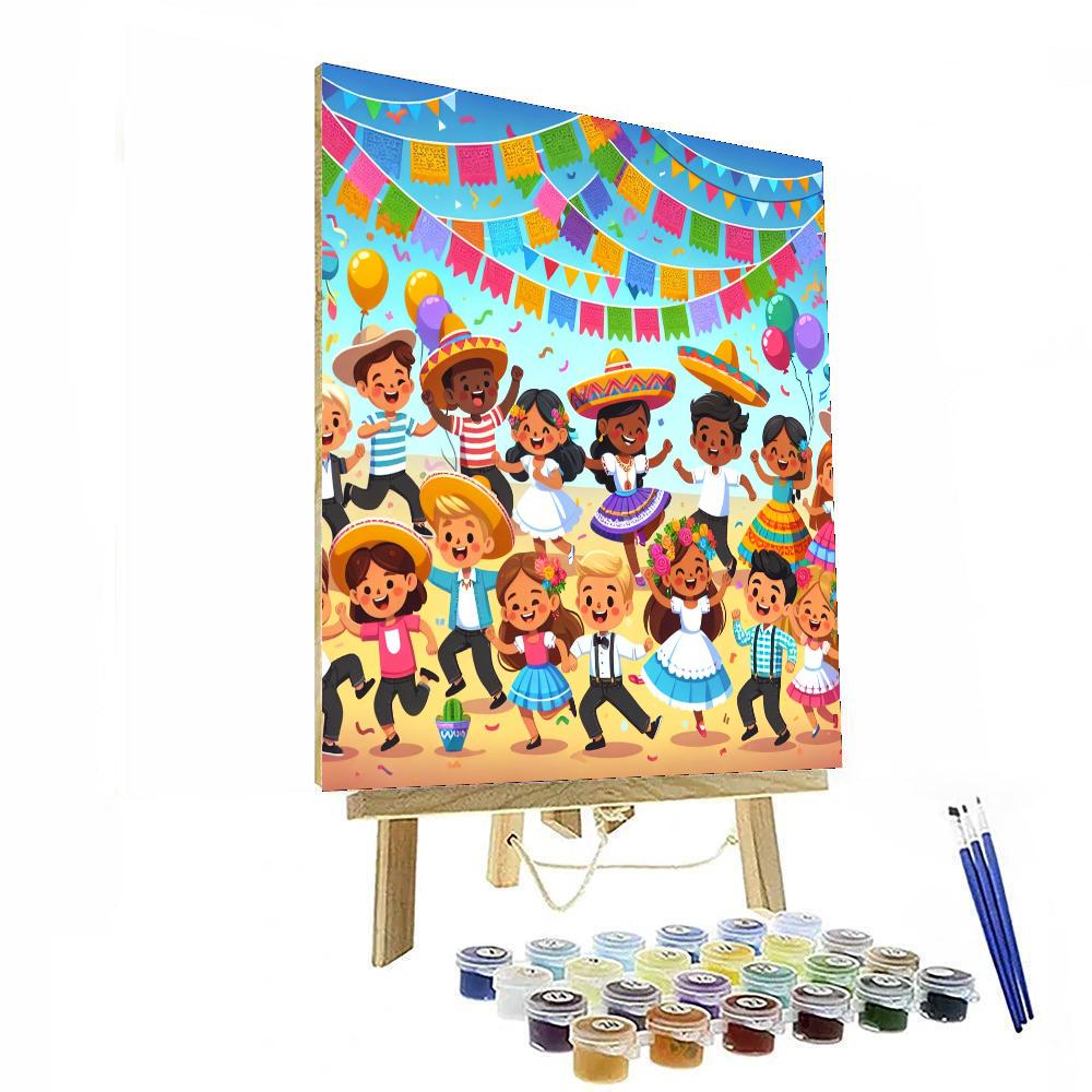 Fun Fiesta Celebration Painting By Numbers Kit