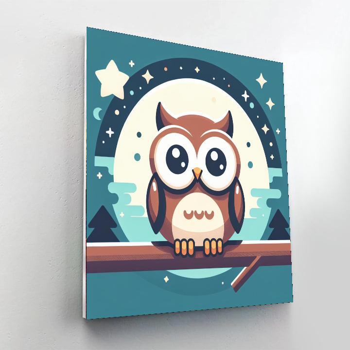 Happy Owl Paint By Number