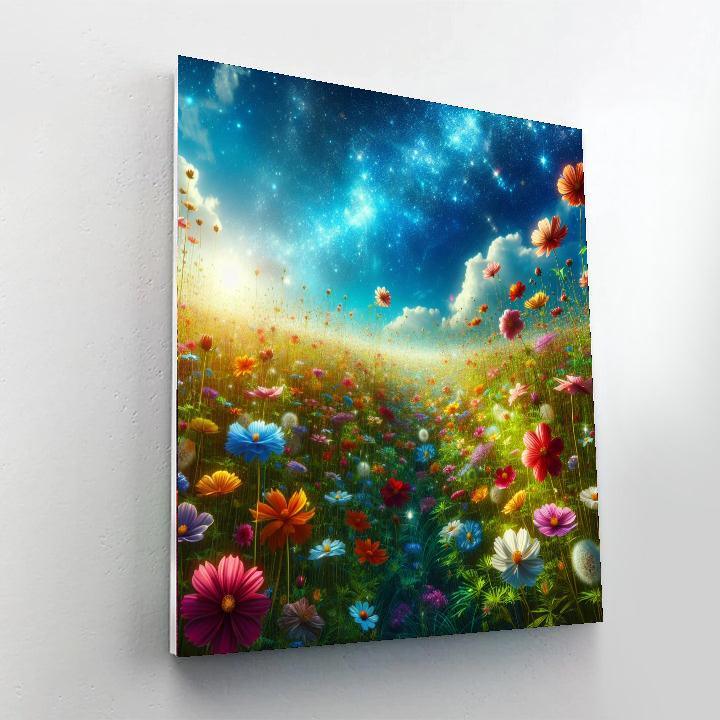 Idyllic Flower Field Paint By Numbers Kits