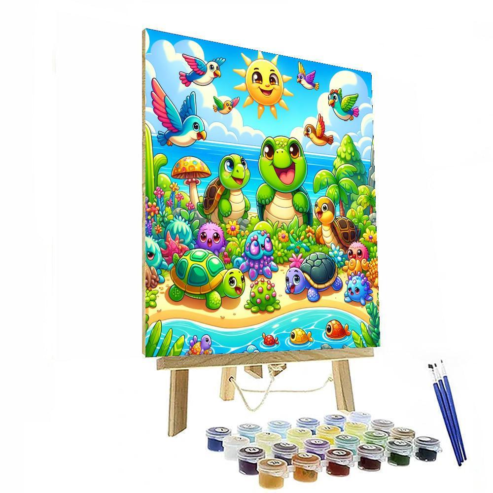 Funky Fantasy Islands Paint By Numbers Art