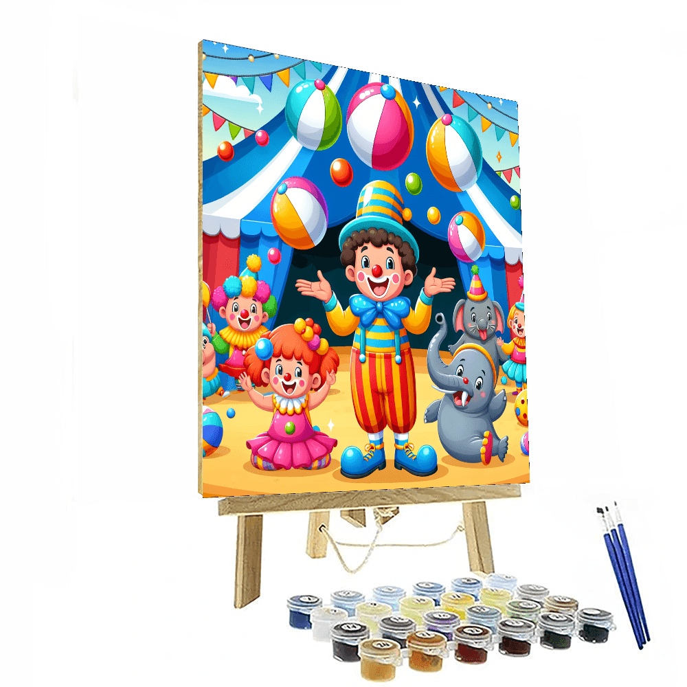 Cheery Circus Extravaganza Painting Number Kit