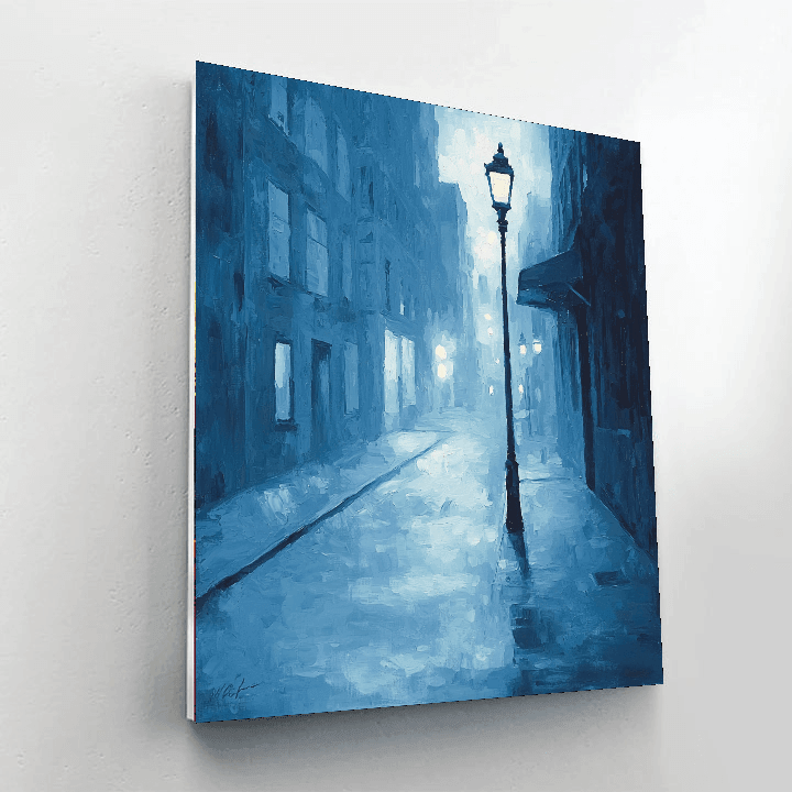 Edward Hopper Inspired Impression Of Urban Serenity  Paint By Numbers Art