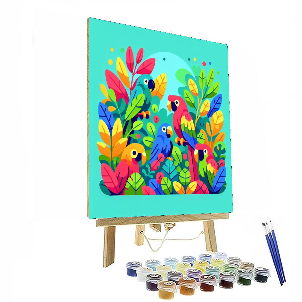 Peppy Parrots Numbered Painting Kits