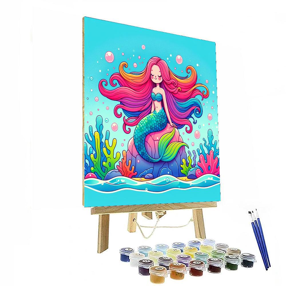 Mermaid's Ocean Secret Paint By Numbers Art