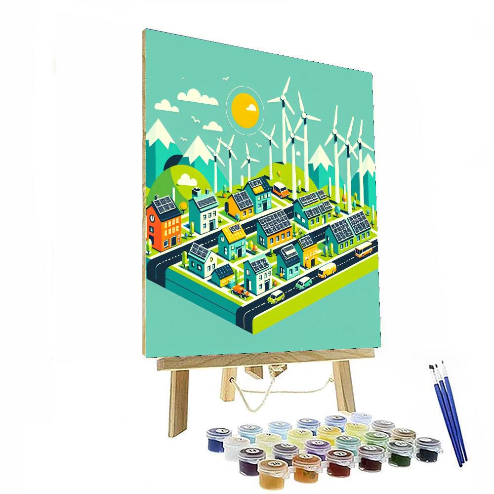 Eco-friendly Town Visit Paint By Number