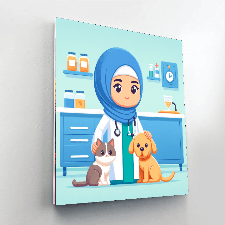 Pet Vet Clinic Adventure Paint By Numbers Kits